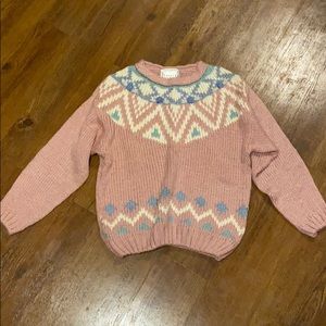 Hand loomed vintage Carolina colours sweater